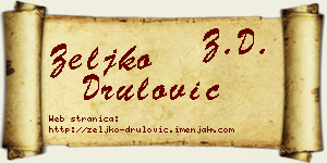 Željko Drulović vizit kartica